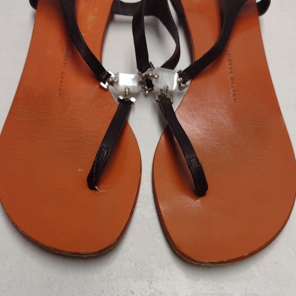 Giuseppe Zanotti Brown Sandals Size 9 Bohemian, Boho, Beach, Summer, Vacation. - Picture 5 of 16